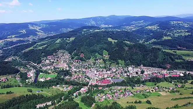 Panorama de Jablonec nad Jizerou.