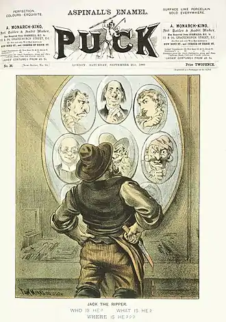« Jack The Ripper » par Tom Merry (édition londonienne, 21 septembre 1889)