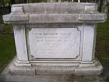 Concepteur du cimetière, tombe du Dr Jacob Bigelow