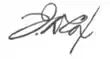 Signature de Jacob Dolson Cox