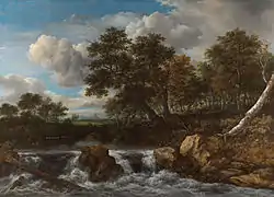 Paysage avec une chute d'eau (c. 1665), Rijksmuseum.