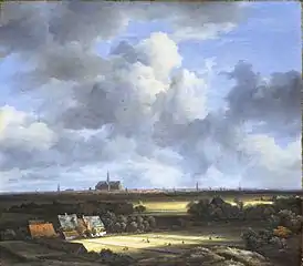 Jacob van Ruisdael, Vue de Haarlem depuis les champs (v. 1670-1675)