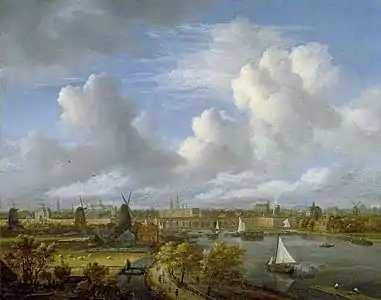 Vue de l'Amstel à partir d'Amsteldijk (c. 1680), Fitzwilliam Museum.