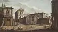 L'église, vue de la villa Aldobrandini, par Jacopo Fabris