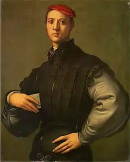 Portrait d'un jeune homme au chapeau rouge (1530), Pontormo