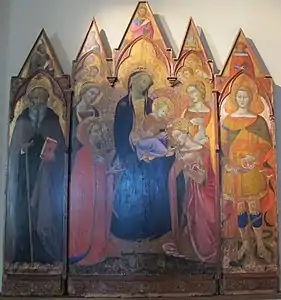 Couronnement de sainte Catherine de Sienne, Pinacothèque nationale de Sienne.