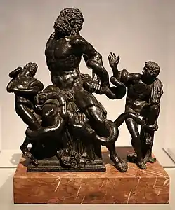 Laocoon, Bronze, vers 1520, Musée national du Bargello