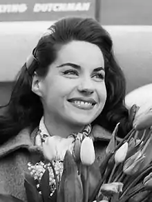 Jacqueline Boyer, gagnante du Concours en 1960 pour la France.