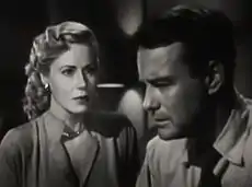 Avec Lew Ayres, dans La Capture (1950)