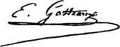 signature de Jacques-Édouard Gatteaux