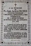 À la mémoire de l'Abbé Jacques Ducros.