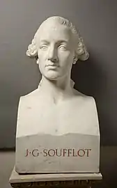 Jacques-Germain Soufflot (1845), marbre, musée des Beaux-Arts de Lyon.