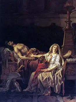 David, la Douleur d'Andromaque, 1783, École nationale des beaux-arts