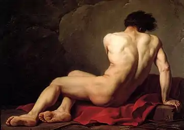 Jacques-Louis David, étude de nu dit Patrocle (1780).