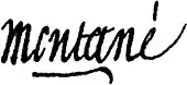 signature de Jacques-Bernard-Marie Montané