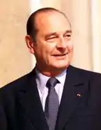 Jacques Chirac(1932-2019),président de la République françaisedu 17 mai 1995au 16 mai 2007.