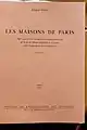 Les Maisons de Paris par Jacques Fredet.