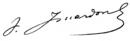 Signature de Jacques Isnardon