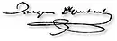 Signature de Jacques Offenbach
