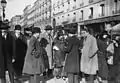 Jacques Richepin (Laparcerie) et ses deux fils lors du duel de 1923.