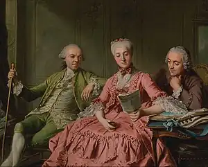 Le duc de Choiseul, avec Mme de Brionne et l’Abbé Barthélemy (Getty Center, Los Angeles)