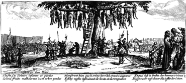 Les misères de la guerre, gravure de Jacques Callot.