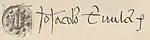 Signature de Jacques de Trivulce