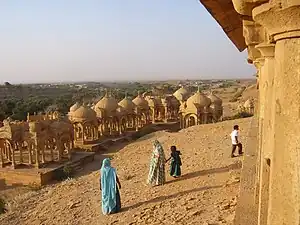 Les chhatris des cénotaphes de Jaisalmer
