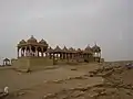 Les chhatris des lieux de crémation de Jaisalmer