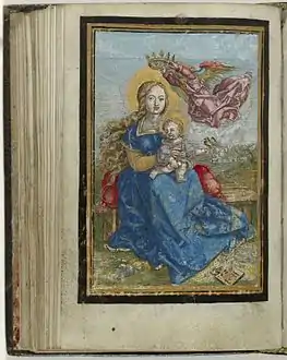 3. Vierge à l'Enfant, estampe coloriée d'après Albrecht Dürer, Rijksmuseum, Amsterdam.