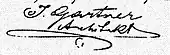 signature de Jakob Gartner
