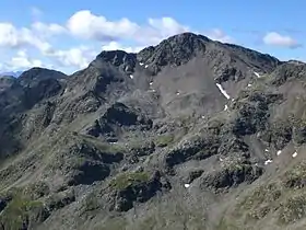 Vue de la montagne  depuis le Corno di Tramin.