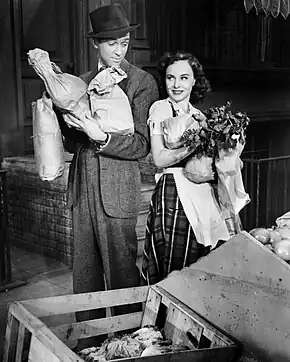 L'Or du ciel (1941, monteur) : James Stewart et Paulette Goddard