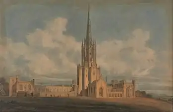 James Whyatt - projet pour Fonthill Abbey - 1798