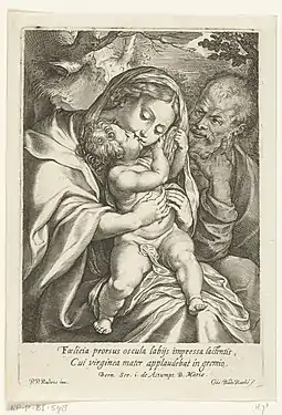 6 :  La sainte Famille d'après Pierre Paul Rubens.