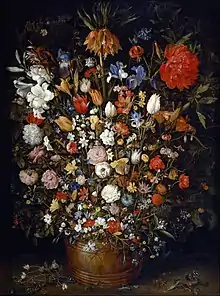 Bouquet par Jan Bruegel l'ancien, 1606/7.