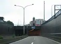 Entrée du Jan de Vostunnel en direction d'Anvers.