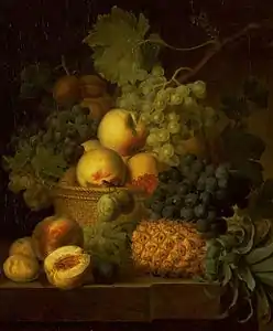 Panier de fruits (vers 1801-1802), Saint-Pétersbourg, musée de l'Ermitage.