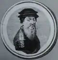 Portrait de Jan Tarnowski, gravure de Jan Libger d'après une miniature de Waleria Tarnowska.