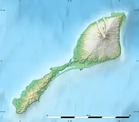 Carte topographique de l'île Jan Mayen.