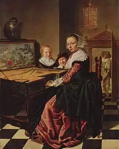 La Joueuse de virginal, 1630-1640, Amsterdam, Rijksmuseum.