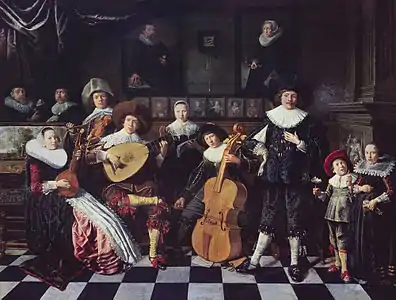 Une famille de musiciens, vers 1635, Haarlem, musée Frans-Hals.