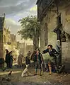 Jan Steen envoie son fils dans la rue pour échanger des tableaux contre de la bière et du vin (1828), Rijksmuseum.