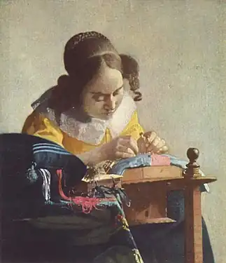 La Dentellière (1669-1671), de Johannes Vermeer.