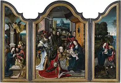 3.Triptyque avec Adoration des Mages, collection particulière.