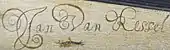 signature de Jan van Kessel