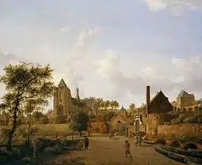 Vue de Veere avec De Groote Kerk(1650-1700), Royal Collection
