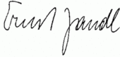 signature d'Ernst Jandl