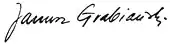 signature de Janusz Grabiański