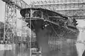 Le croiseur Akagi transformé en porte-avion pour contourner le Traité naval de Washington. Il prend part à l'Attaque de Pearl Harbor en 1941.
